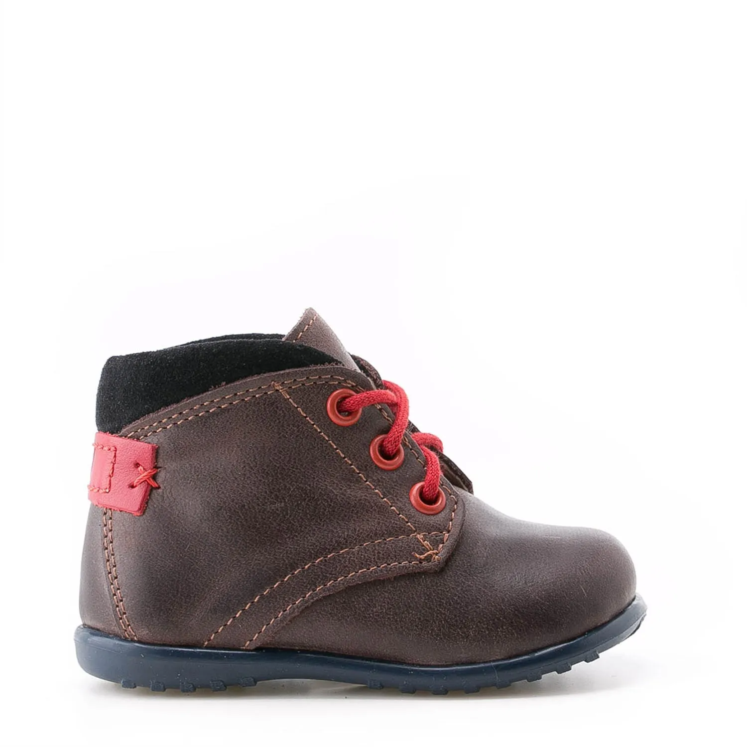 (2440-8) Emel first lace up shoes brown