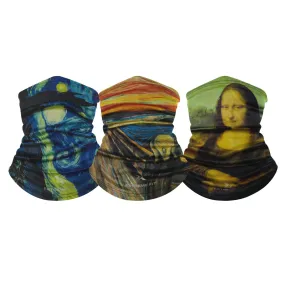 3-Pack: Headband, Bandanas, Scarf, Neck Warmer, Head Wrap, Multi Functional Gaiter for Sports or Everyday Wear