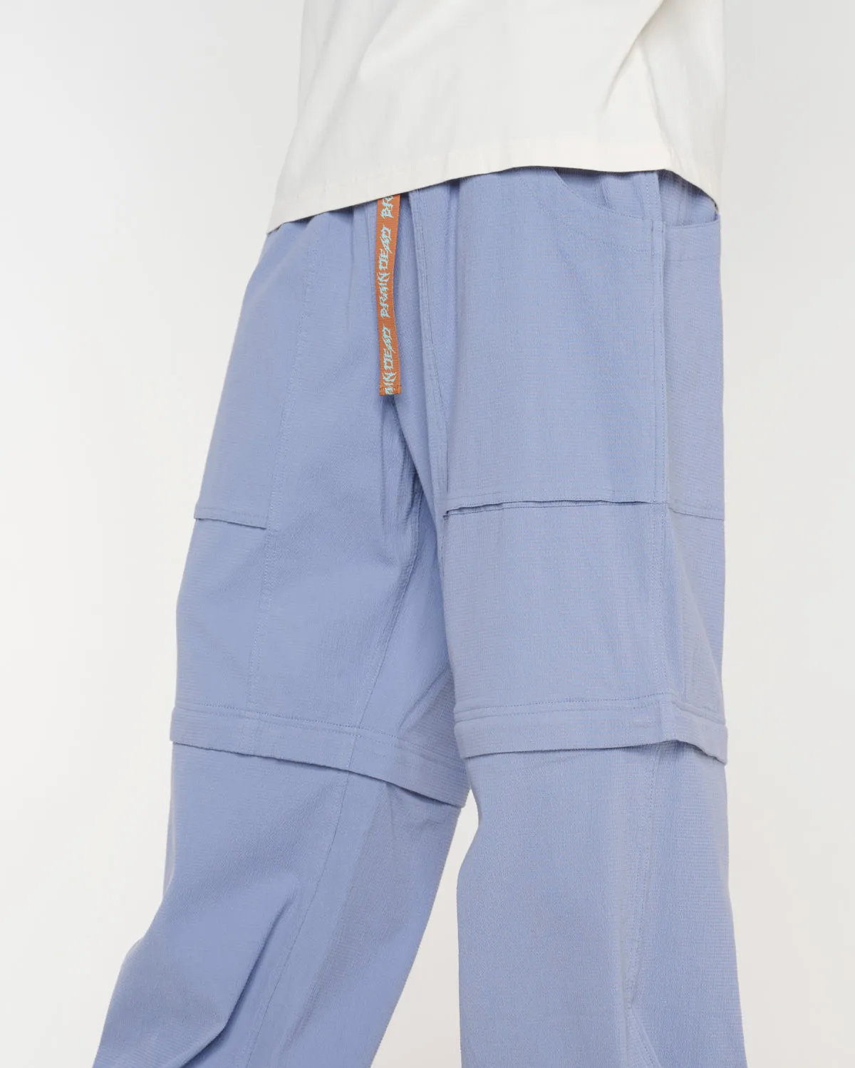 Alpinist Seersucker Convertible Pant - Slate Blue