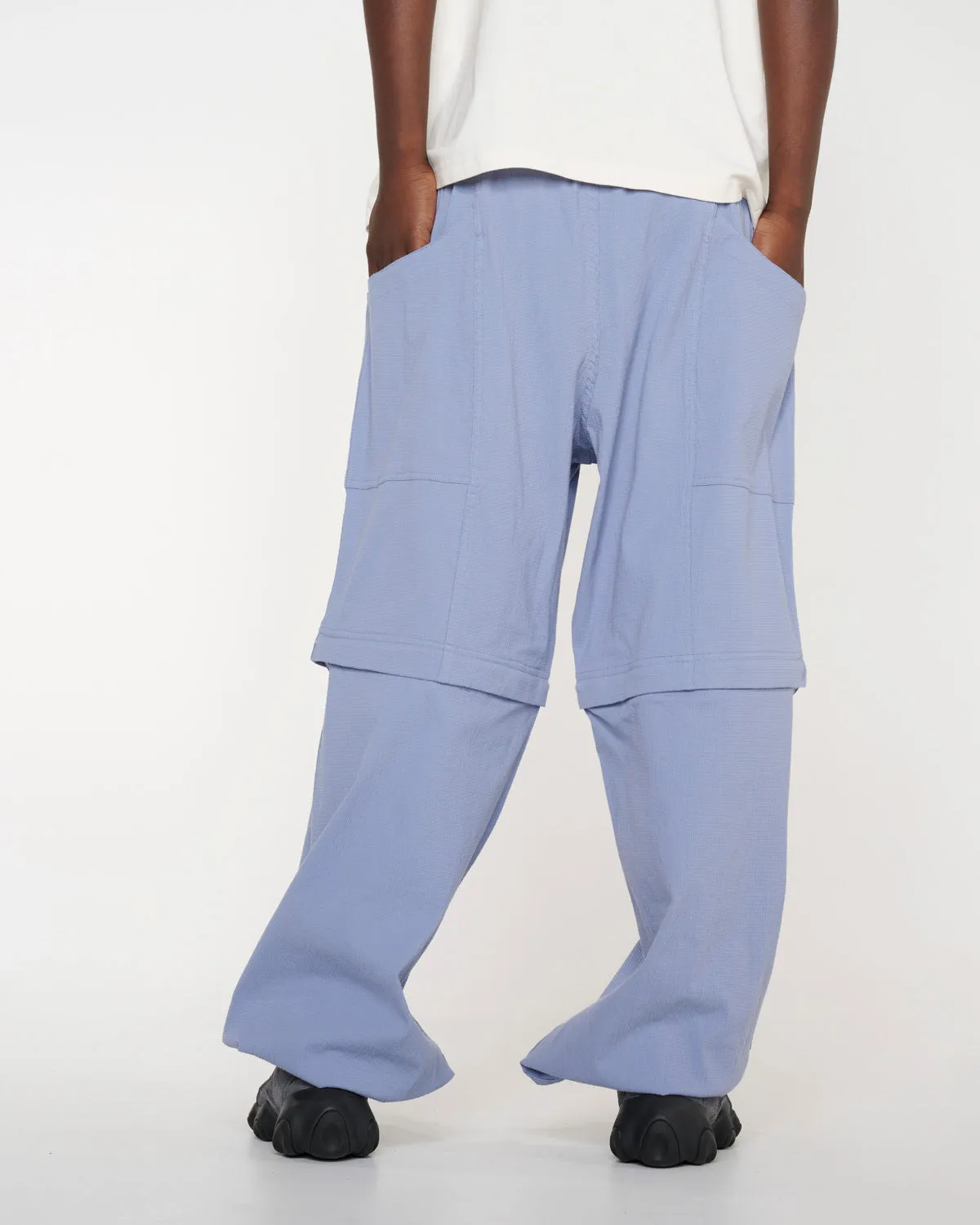 Alpinist Seersucker Convertible Pant - Slate Blue