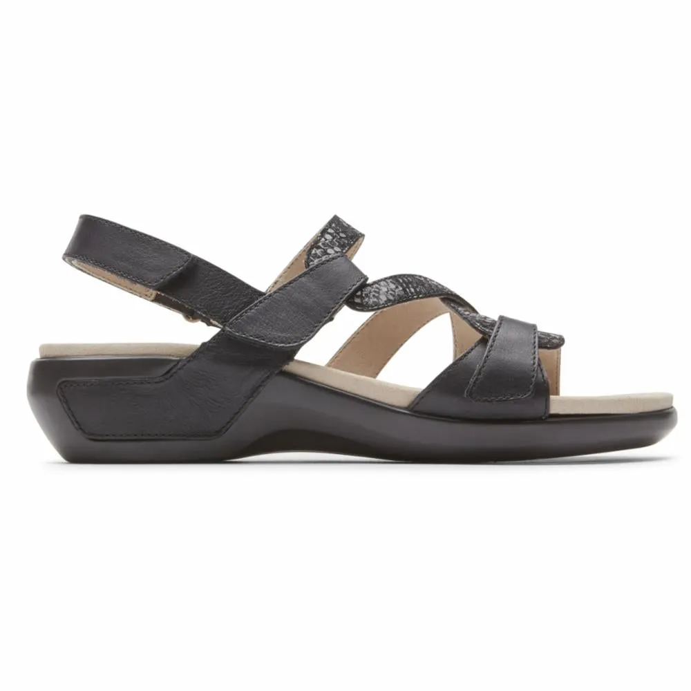 Aravon POWER COMFORT SANDALS STRAP SANDAL BLACK MULTI