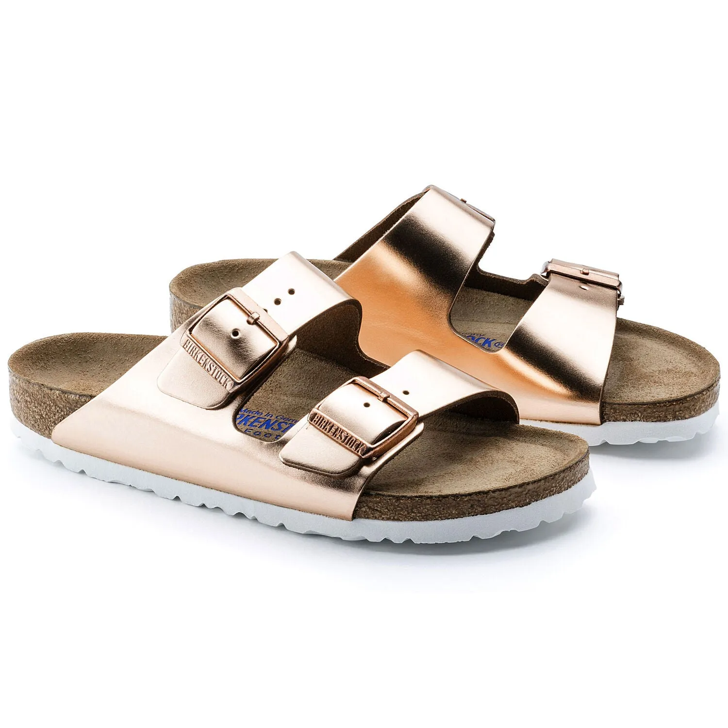 BIRKENSTOCK ARIZONA COPPER METALLIC LEATHER