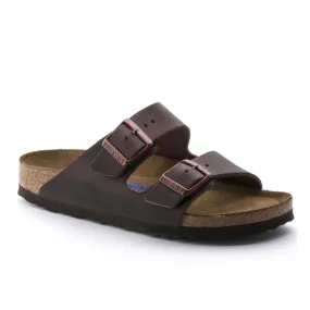 Comfortable Womens Arizona Birkenstock with Soft Footbed in Oiled Habana Leather