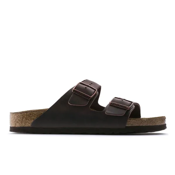 Comfortable Womens Arizona Birkenstock with Soft Footbed in Oiled Habana Leather