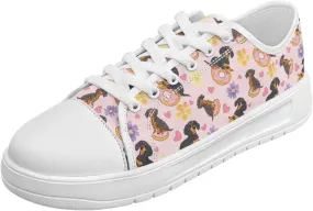 Canvas Sneaker for Women Slip On Low Cut Dog Lovers Casual Walking Shoes Ladies Comfort Tennis Sneakers