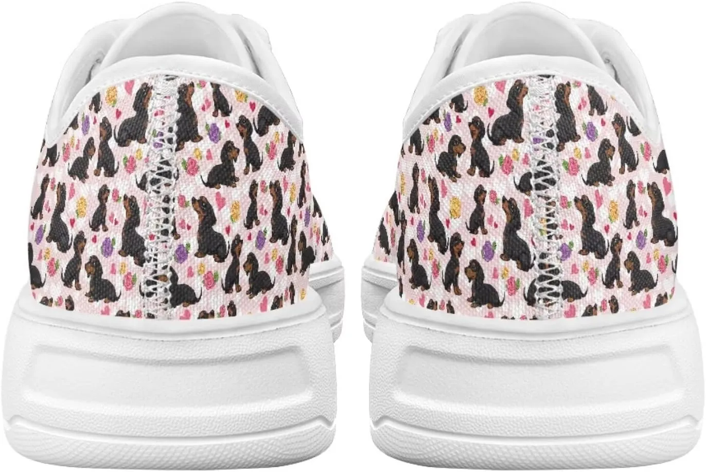 Canvas Sneaker for Women Slip On Low Cut Dog Lovers Casual Walking Shoes Ladies Comfort Tennis Sneakers