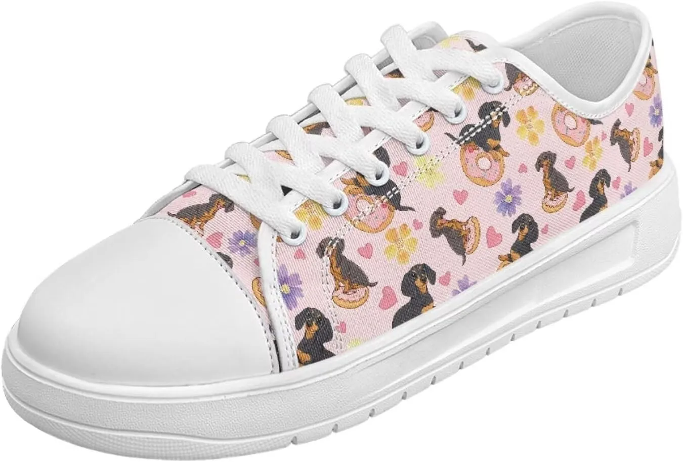 Canvas Sneaker for Women Slip On Low Cut Dog Lovers Casual Walking Shoes Ladies Comfort Tennis Sneakers
