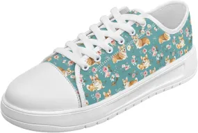 Canvas Sneaker for Women Slip On Low Cut Dog Lovers Casual Walking Shoes Ladies Comfort Tennis Sneakers