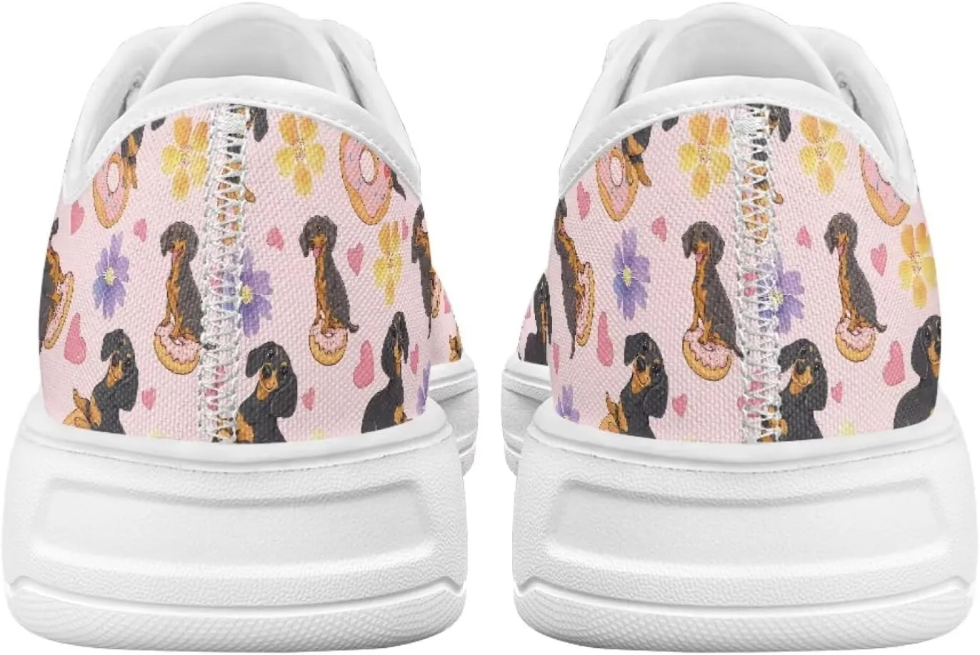 Canvas Sneaker for Women Slip On Low Cut Dog Lovers Casual Walking Shoes Ladies Comfort Tennis Sneakers
