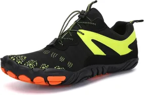 Casual Hiking Water Shoes Breathable Lightweight Barefoot Shoes Beach Wading Shoes for Cycling＆Fitness(Size:10.5,Color:Green)