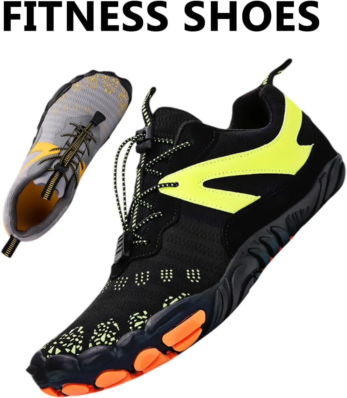 Casual Hiking Water Shoes Breathable Lightweight Barefoot Shoes Beach Wading Shoes for Cycling＆Fitness(Size:10.5,Color:Green)