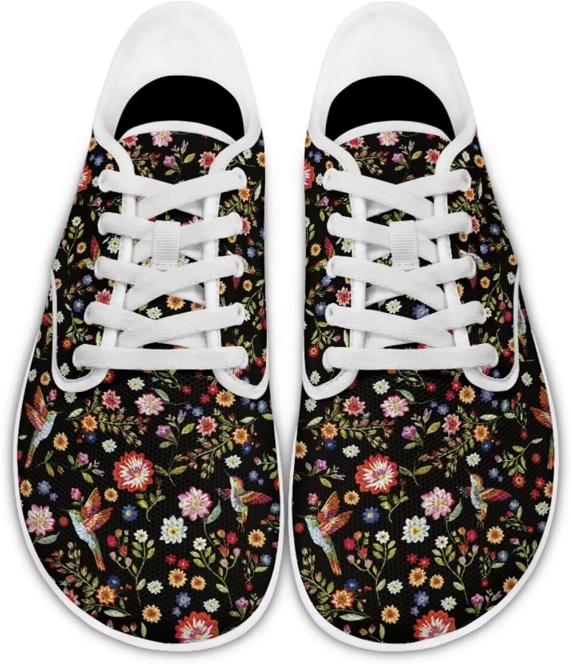 chaqlin Hummingbird Flats Shoes Women Dressy Comfortable Lace Up Sneaker Non Slip Casual Walking Running Tennis Shoe