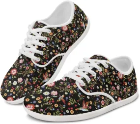 chaqlin Hummingbird Flats Shoes Women Dressy Comfortable Lace Up Sneaker Non Slip Casual Walking Running Tennis Shoe