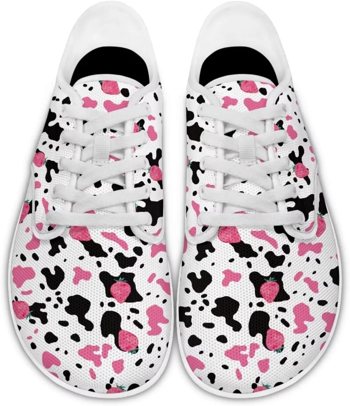 chaqlin Lace Up Sneakers for Women Wide Width Casual Work Business Dressy Shoes Classic Low Cut Barefoot Sneaker