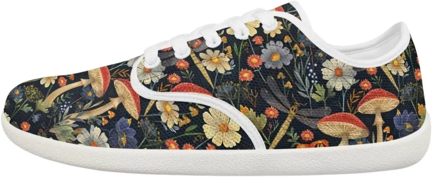 chaqlin Lace Up Sneakers for Women Wide Width Casual Work Business Dressy Shoes Classic Low Cut Barefoot Sneaker