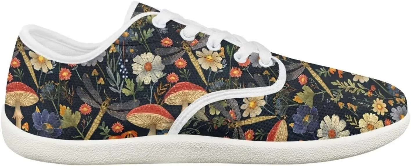 chaqlin Lace Up Sneakers for Women Wide Width Casual Work Business Dressy Shoes Classic Low Cut Barefoot Sneaker