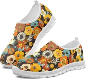 Coloranimal Flats for Women Slip On Shoes Comfortable Travel Shoes Casual Walking Shoes Low Cut Mesh Asports Sneakers