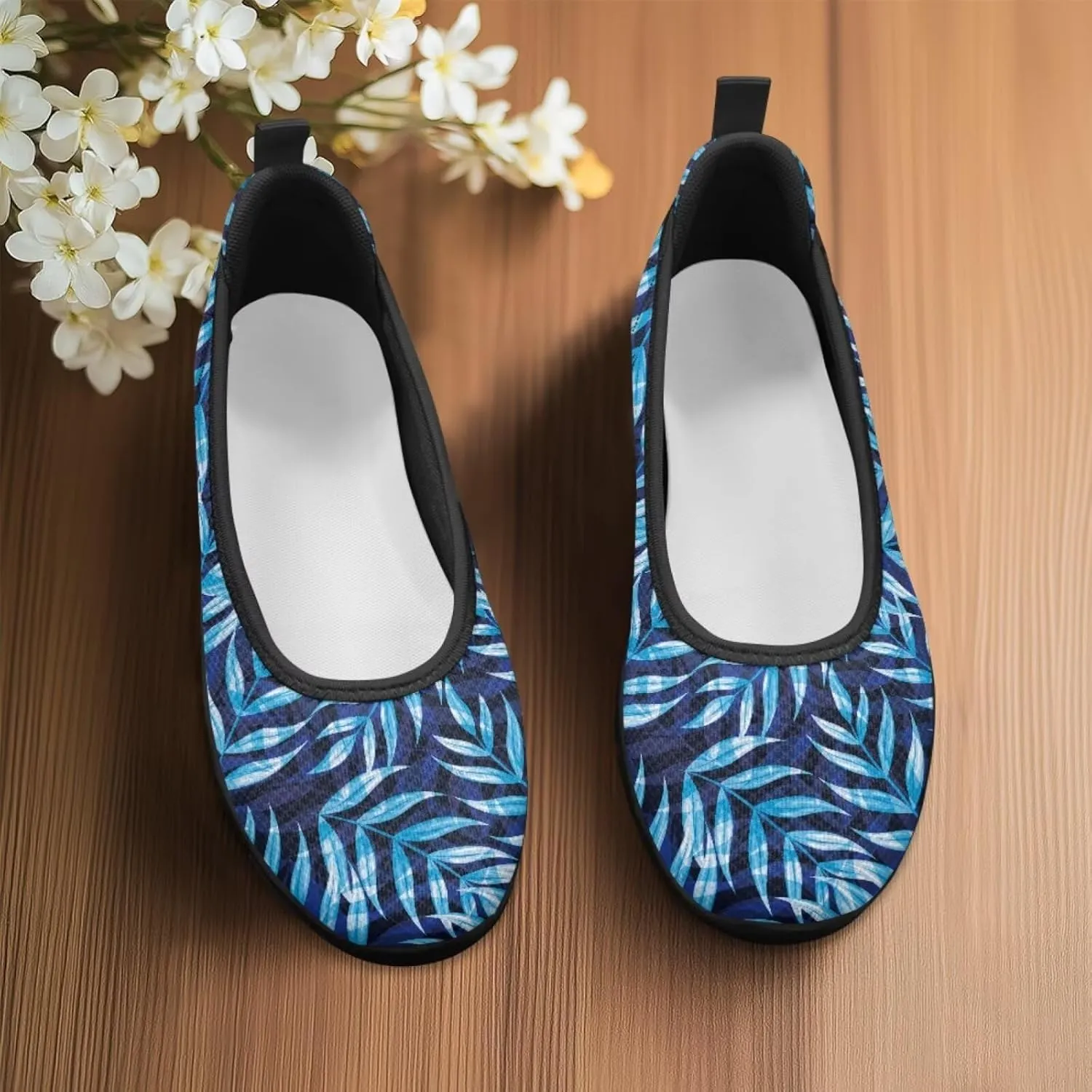 Coloranimal Loafers for Women Flats Shoes Walking Shoes Low Cut Mesh Flats Outdoor Comfort Womens Atthletic Shoes Casual Footwear