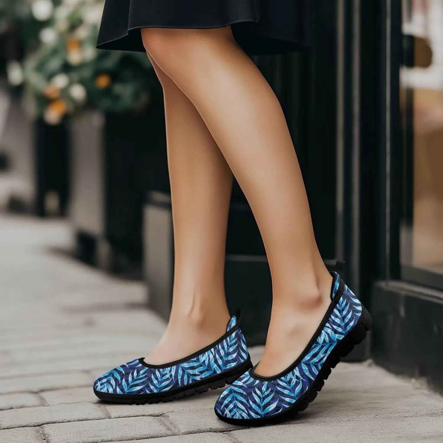 Coloranimal Loafers for Women Flats Shoes Walking Shoes Low Cut Mesh Flats Outdoor Comfort Womens Atthletic Shoes Casual Footwear