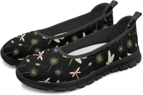 Coloranimal Loafers for Women Mesh Flats Womens Flats Walking Shoes Comfort Slip On Shoes Low Cut Lightweight Athletic Shoes
