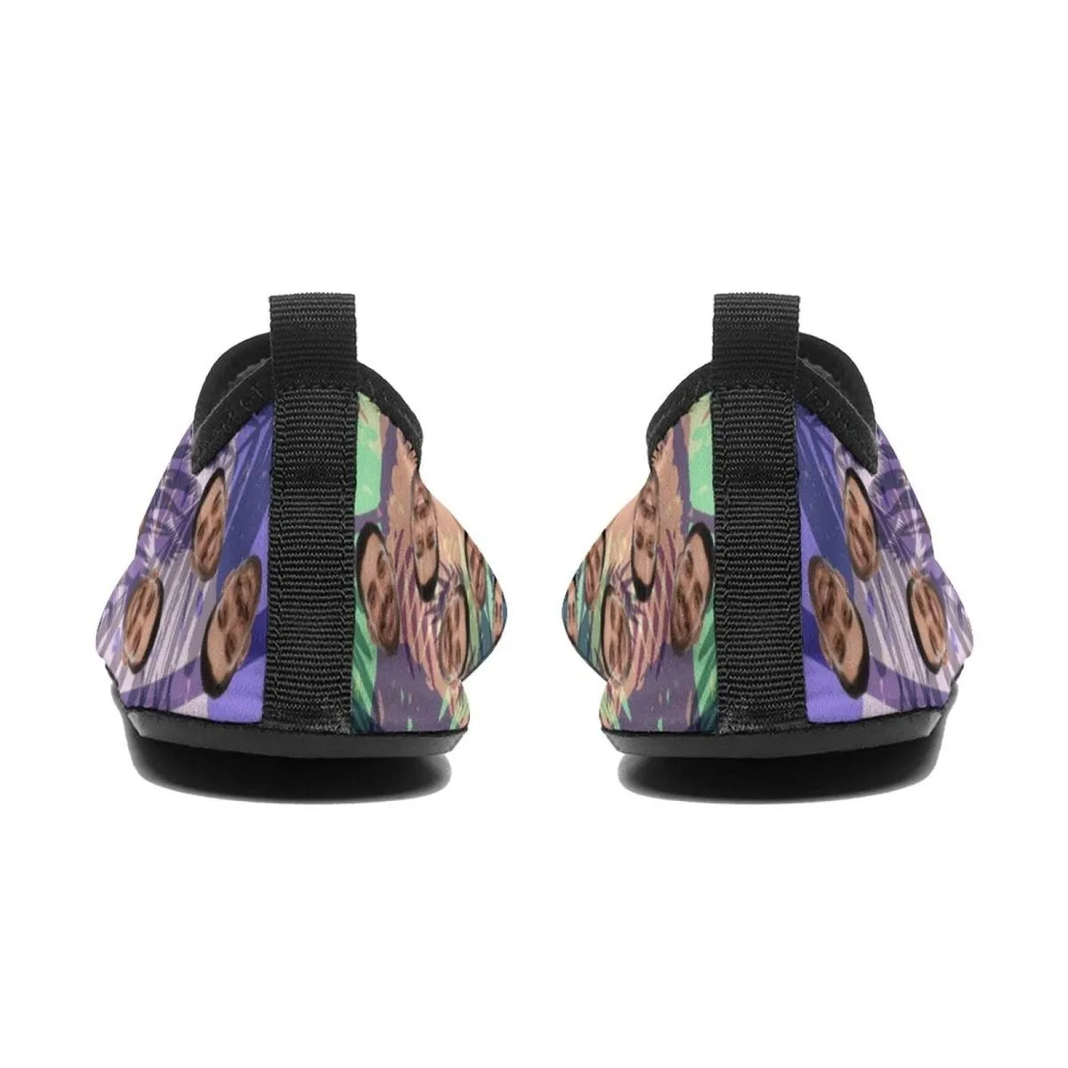 Custom Face Hawaiian Diving Slip-on for sport Quick-Dry Shoes Beach Swimming Shoes Aqua Shoes Barefoot Shoes Outdoor Water Shoes