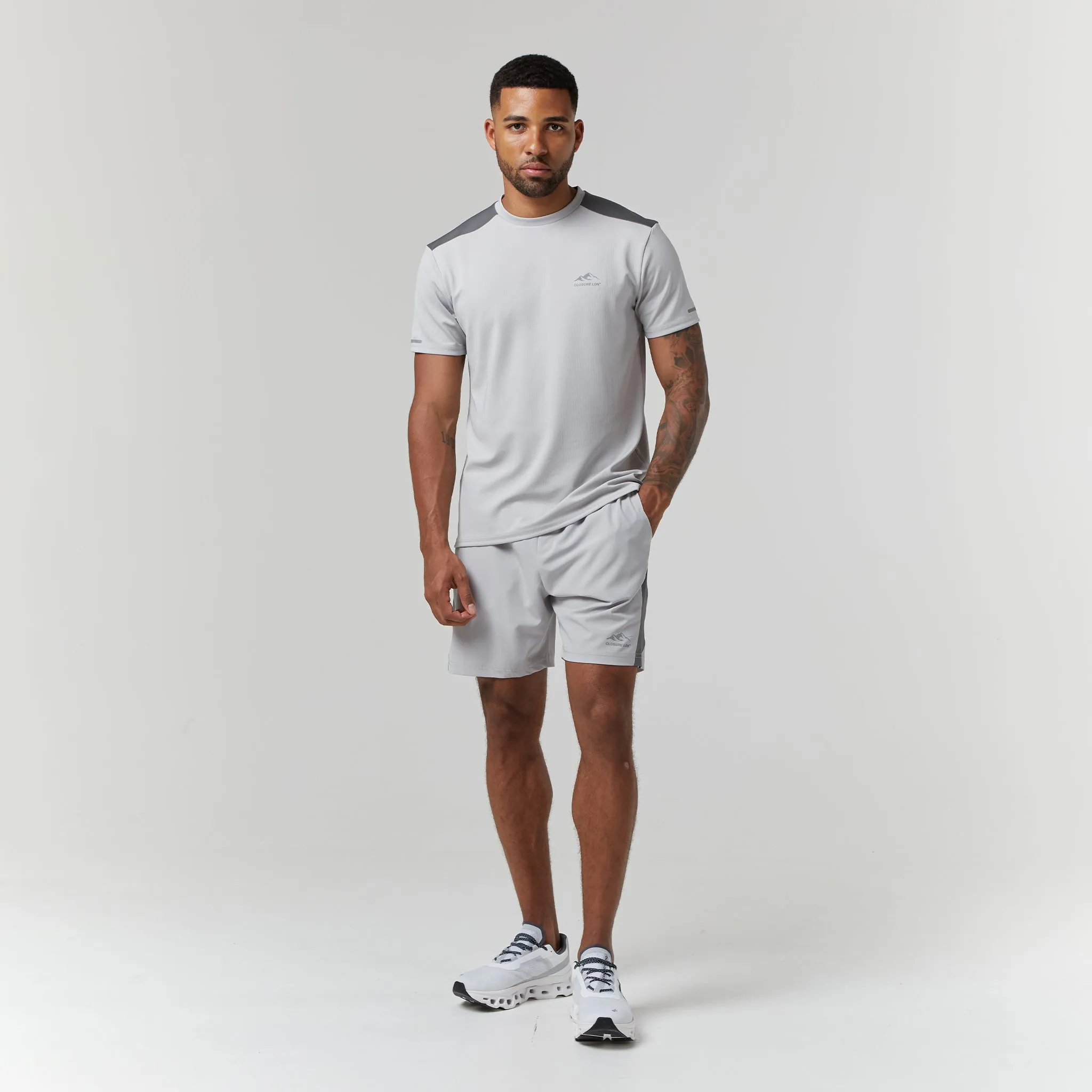 Cut & Sew Training Twinset | Ice Grey/Mid Grey