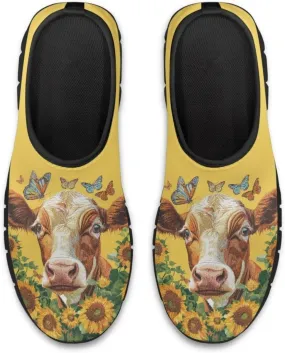 Cute Animals Sneakers for Women Low-Cut Casual Flats Breathable Mesh Loafers Shoes Slip on Athletic Shoes