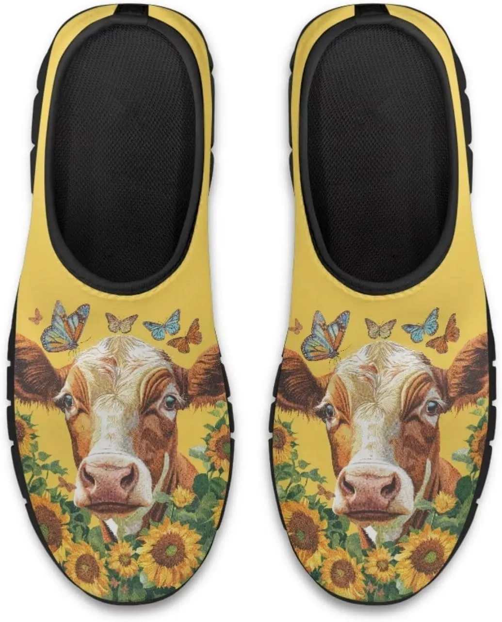 Cute Animals Sneakers for Women Low-Cut Casual Flats Breathable Mesh Loafers Shoes Slip on Athletic Shoes