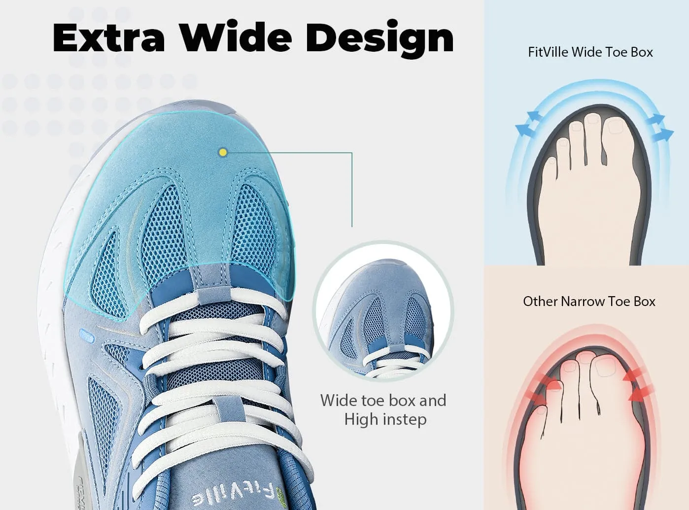 FitVille Women's Rebound Core Walking Shoes V1