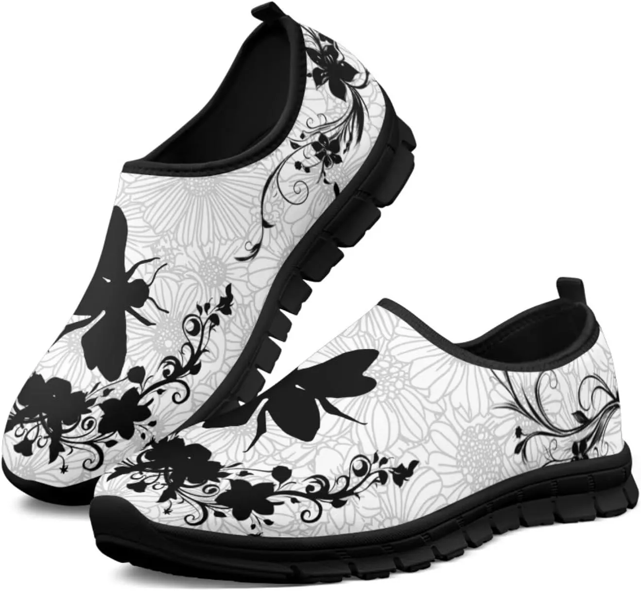 Forchrinse Walking Shoes for Women Men Low Cut Home Loafers Lightweight Slip on Running Shoes Outdoor Shoe