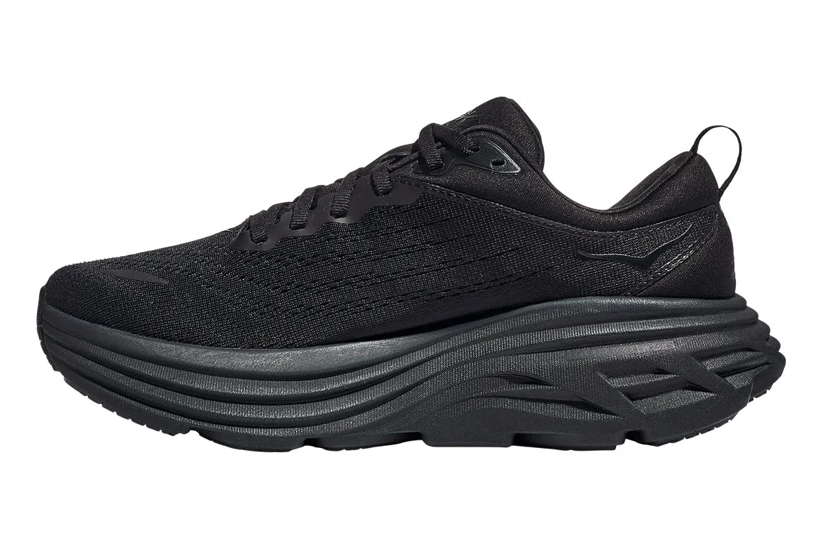 Hoka Bondi 8 B Black/Black Rock Womens