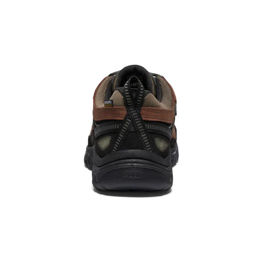 Mens Keen Targhee IV Waterproof Hiking Boots in Bison Brindle - Durable Outdoor Footwear for All Terrain