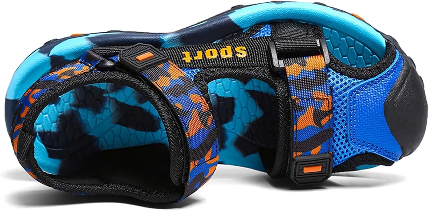 Kids Sandals Boys Comfortable Breathable Open Toe Sandals Casual Walking Sandals Lightweight Wading Sandals