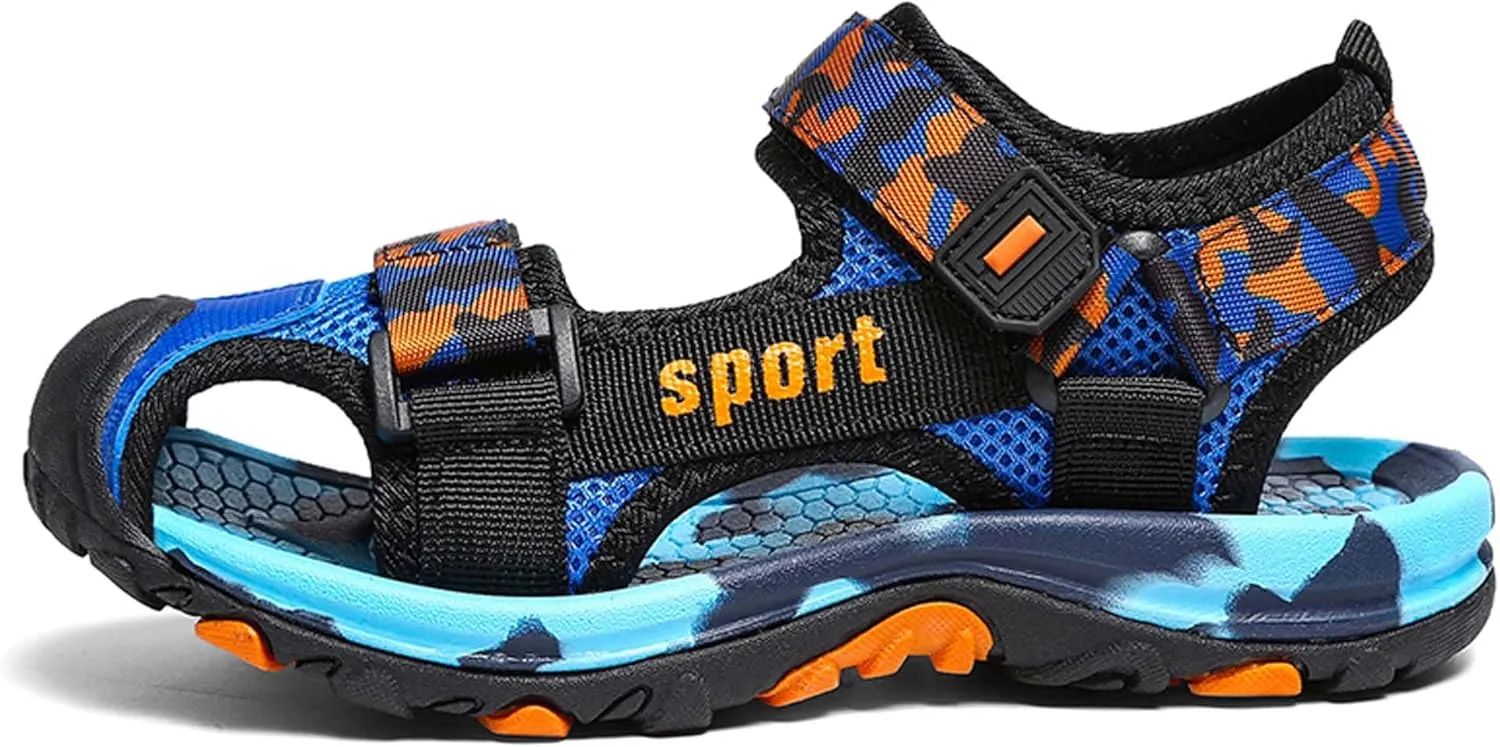 Kids Sandals Boys Comfortable Breathable Open Toe Sandals Casual Walking Sandals Lightweight Wading Sandals