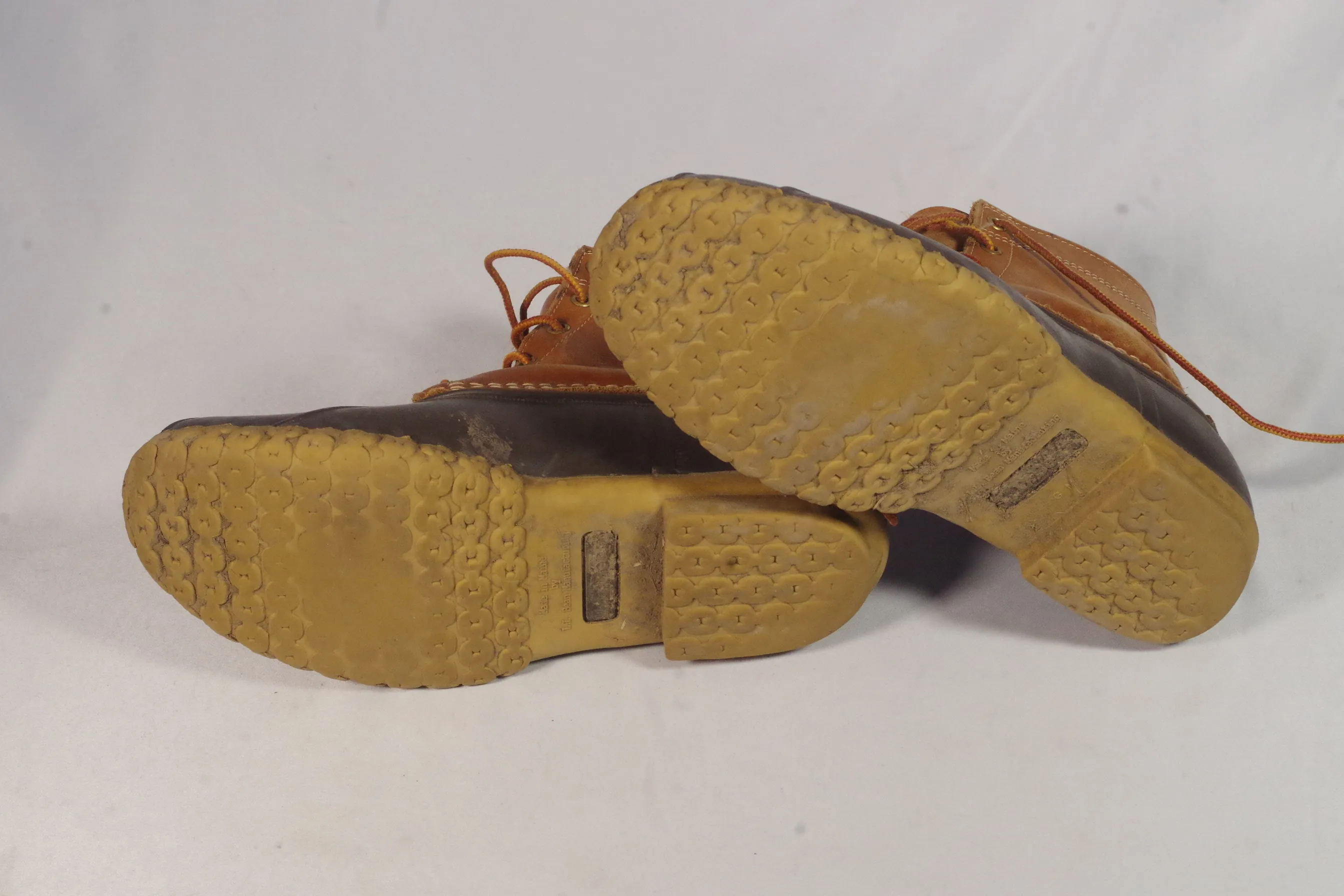 L.L. Bean Mens' Rubber and Leather Bean Boots - Size 8 (Fits 9)