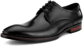 Men Business Leather Shoes，England Lace Up Cowhide Breathable Formal Wear Shoes Walking Party Banquet Urban,Black- 38/UK 5.5/US 6.5