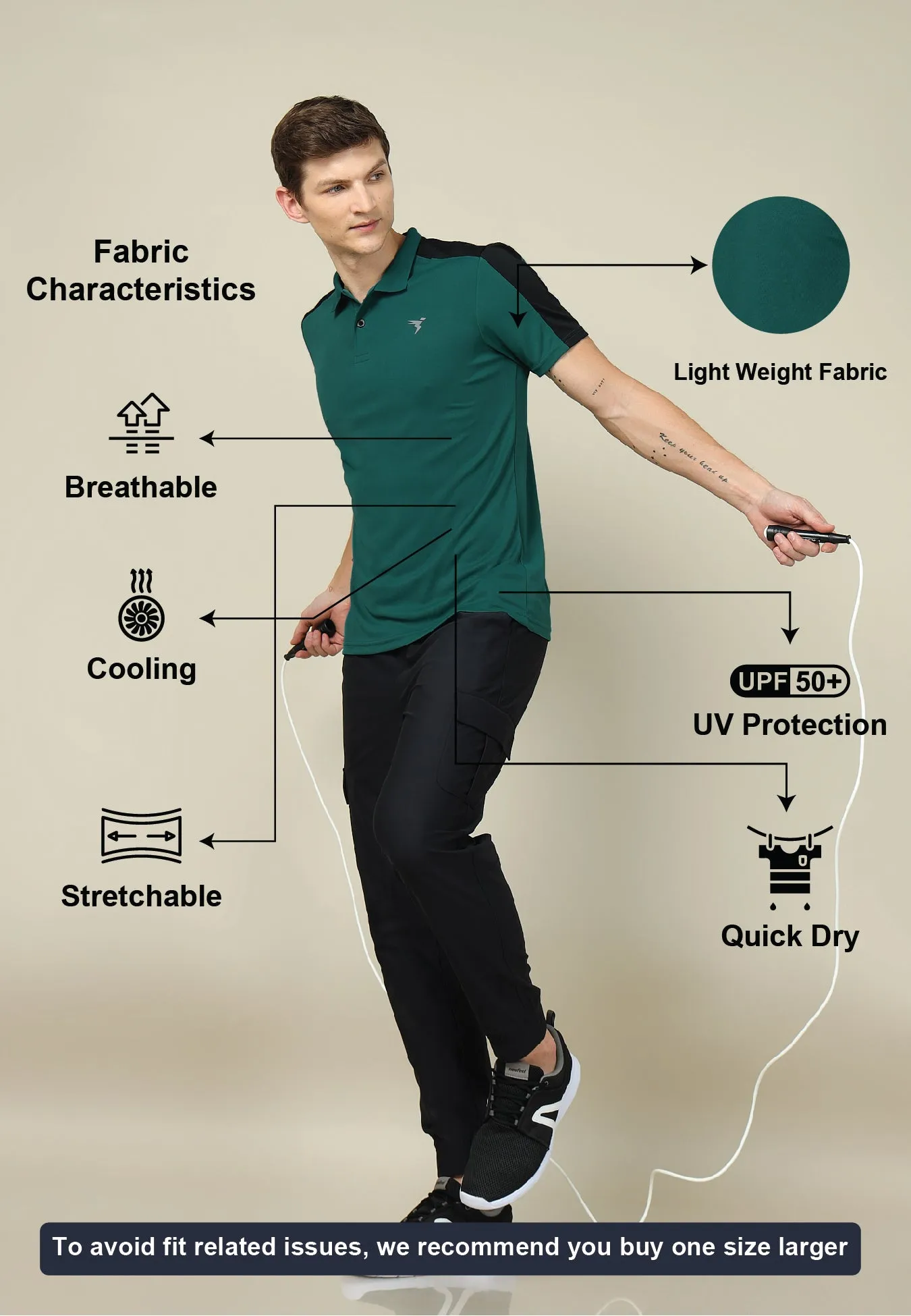 Men Colorblock Relax Fit Polo T-shirt with TECHNO COOL 