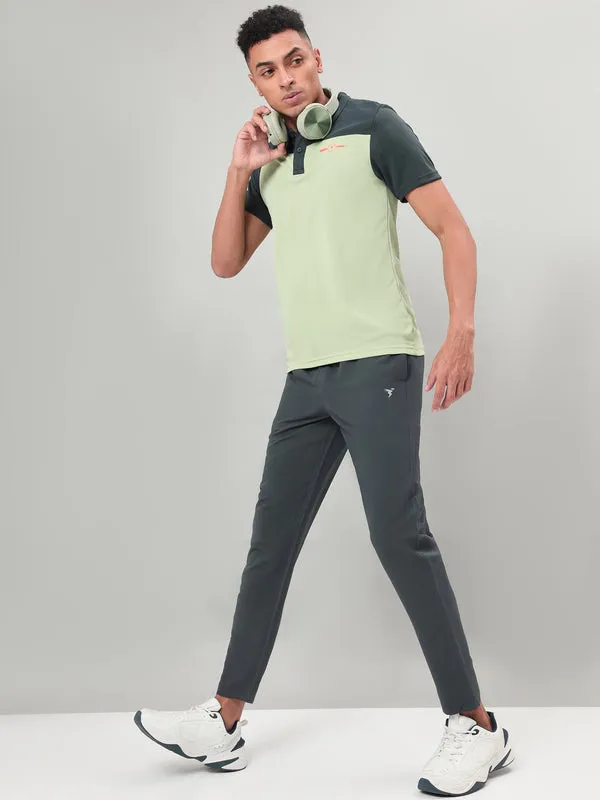 Men Colorblock Relax Fit Polo T-shirt with TECHNO COOL 