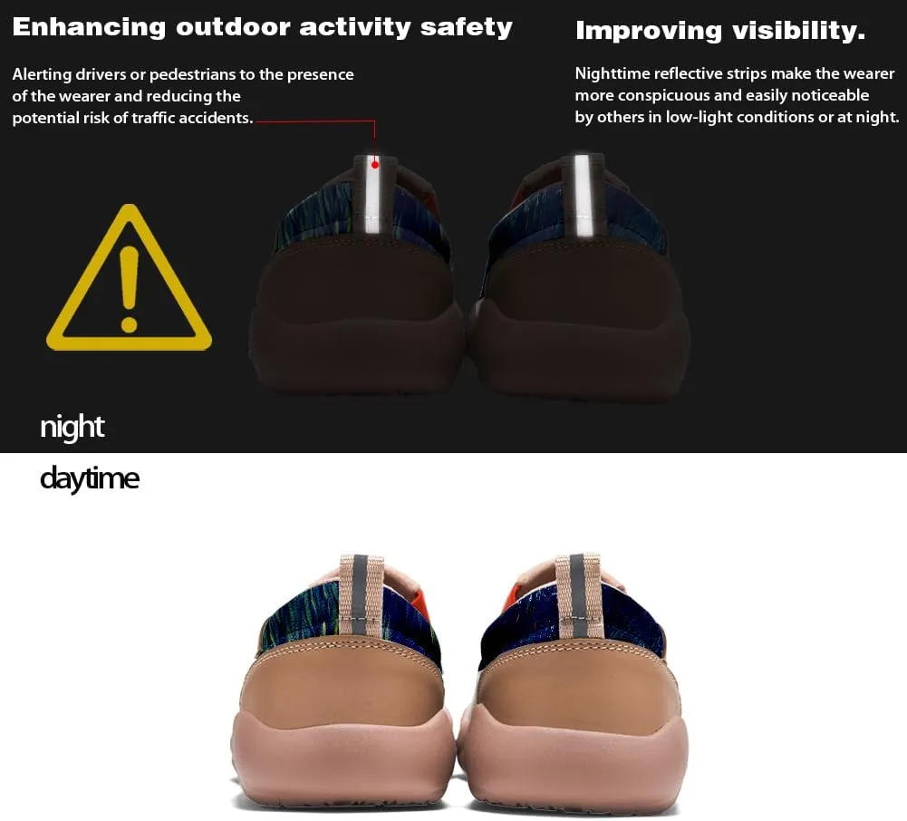 Men's Casual Loafers Lightweight Cozy Slip On Sneakers Art Painted Walking Travel Shoes