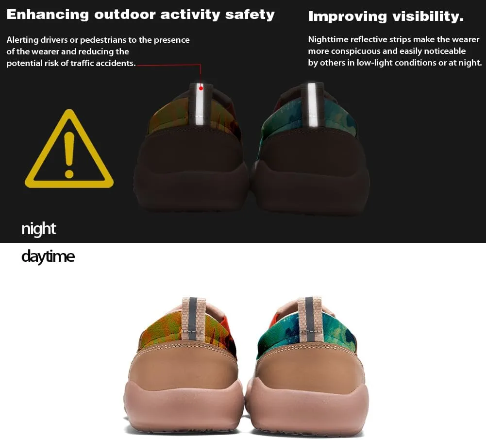 Men's Casual Loafers Lightweight Cozy Slip On Sneakers Art Painted Walking Travel Shoes