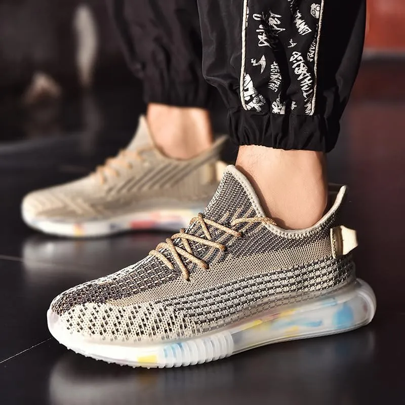 Men's Running Shoes Colorblock Design Lightweight Breathable Non-Slip Casual Lace Up Air Cushion Walking Shoes Comfortable Cushioning Trail Running Shoes Men Fashion Sneakers Tennis Shoes