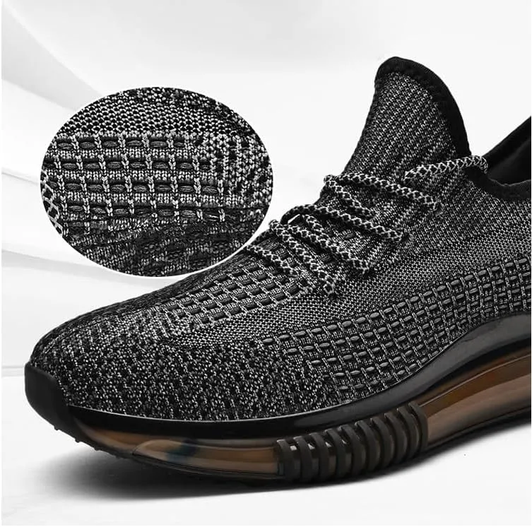 Men's Running Shoes Colorblock Design Lightweight Breathable Non-Slip Casual Lace Up Air Cushion Walking Shoes Comfortable Cushioning Trail Running Shoes Men Fashion Sneakers Tennis Shoes