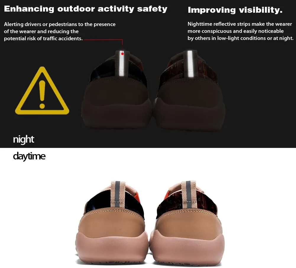 Men's Slip On Loafers Lightweight Cozy Casual Sneakers Art Painted Walking Travel Shoes