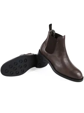 Men's Waterproof Chelsea Boots by Will's Vegan Shoes (Black, Dark Brown)