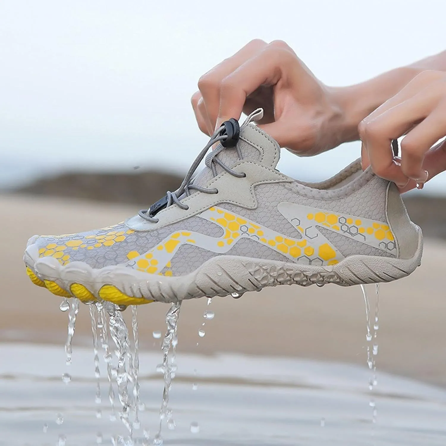 Non Slip Quick-Dry Water Shoes for Women Men Beach Sports Barefoot Shoes Lightweight Wading Shoe Surfing Shoe