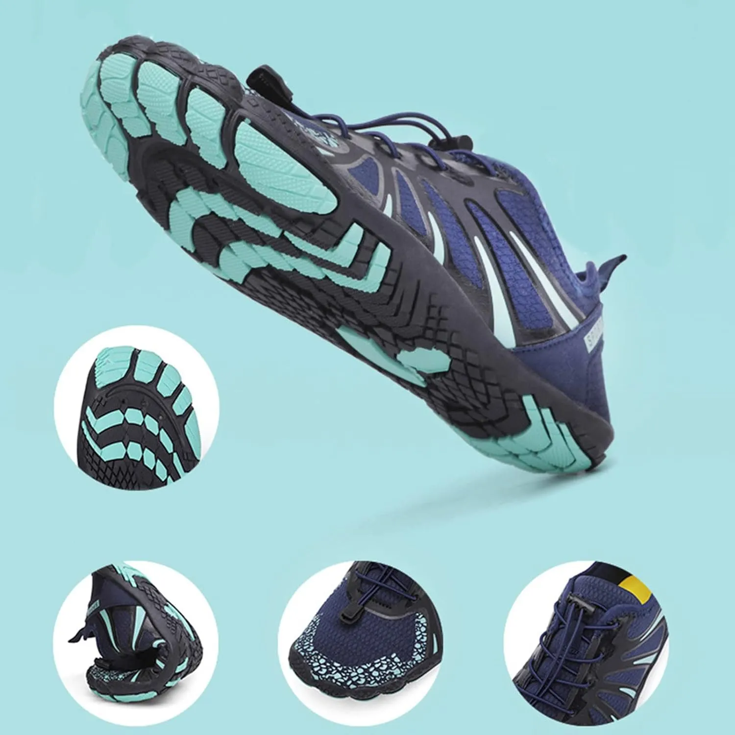 Quick Drying Wading Shoes for Men Fashion Breathable Swimming Shoes Lightweight Beach Sports Kayaking Shoe