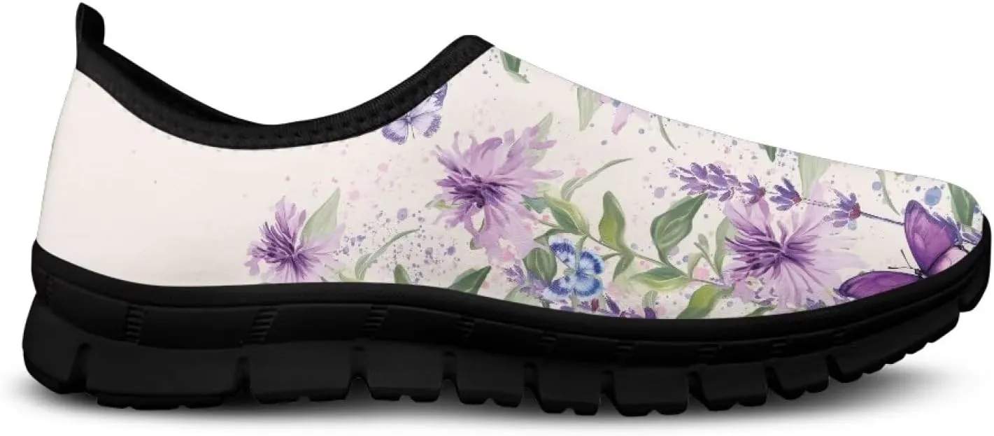 Slip On Casual Shoes for Women Comfort Breathable Sneakers Lightweight Walking Shoes Non Slip Sneakers Soft Low Cut Loafers Outdoor Hiking Travel Shoes Size 5.5-11.5
