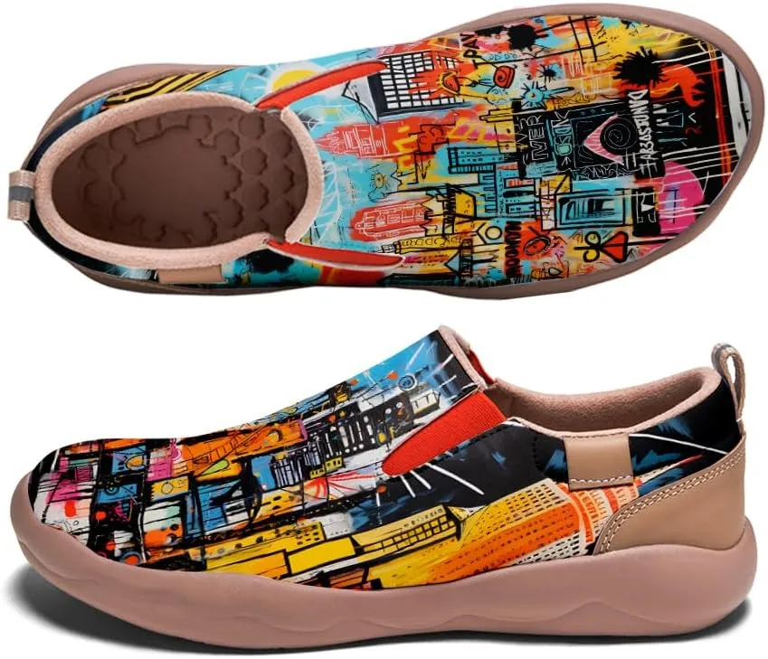 Slip On Loafers for Women Lightweight Cozy Casual Shoes Art Painted Walking Travel Sneakers