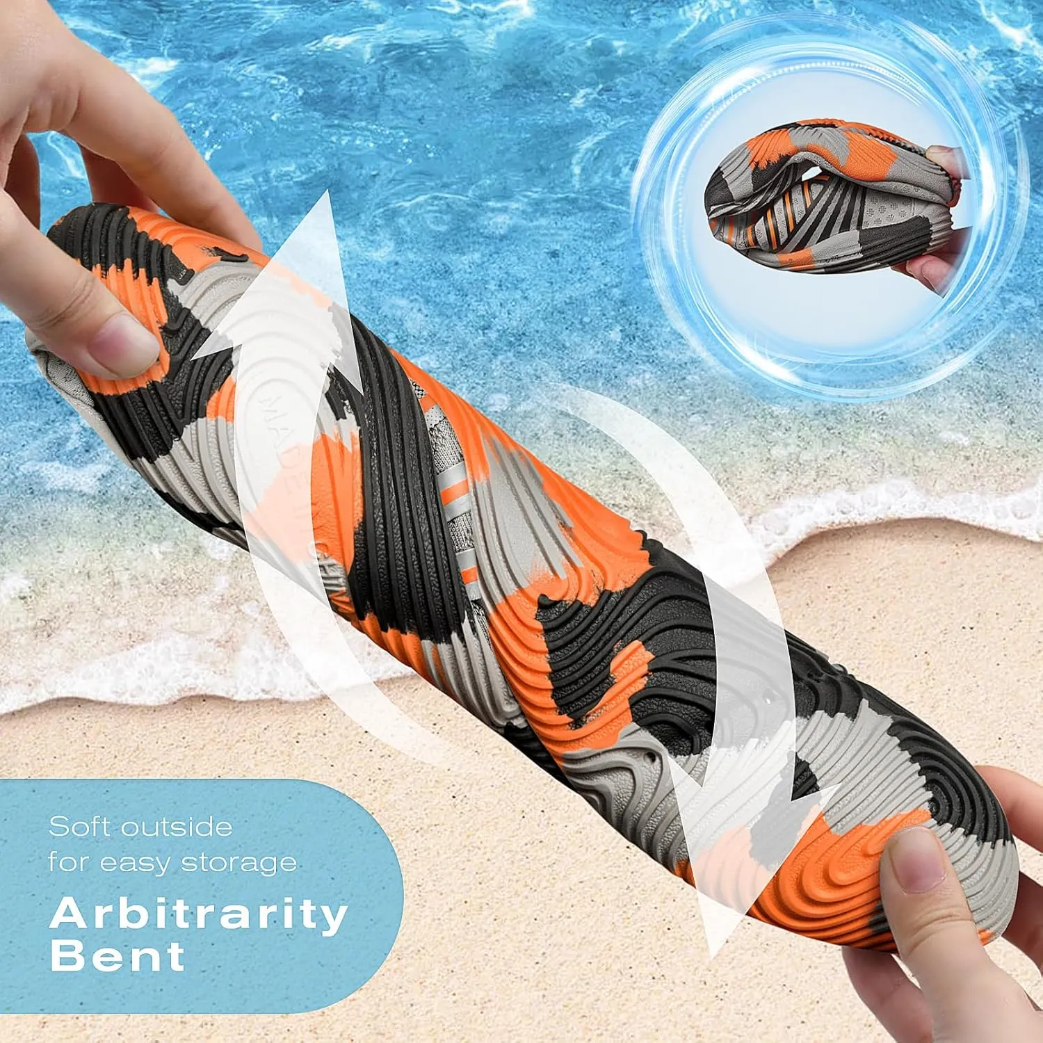 Tanamo Water Shoes for Women Men Quick Dry Swim Beach Barefoot River Aqua Shoes for Hiking Boating Camping Grounding Surfing