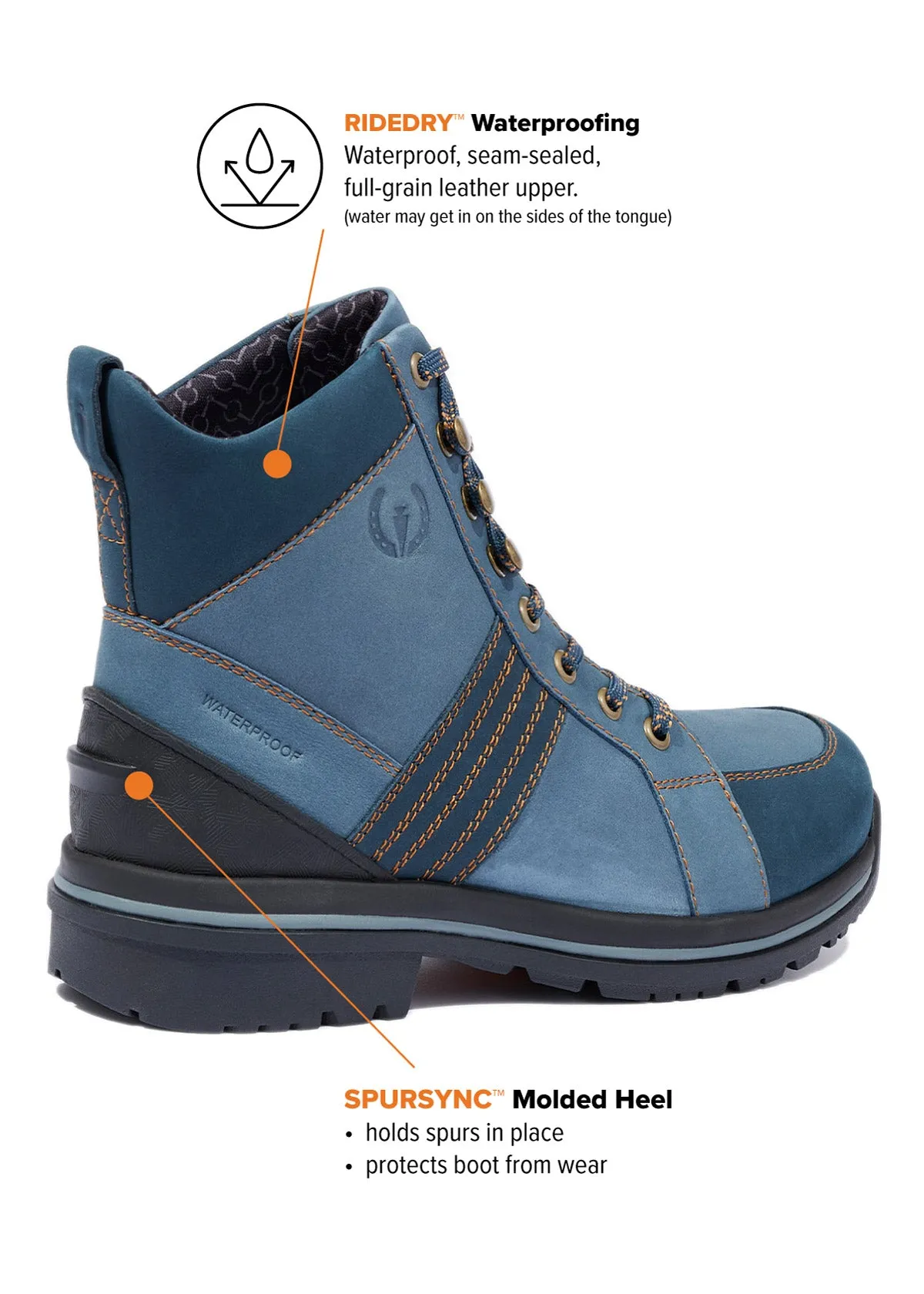 Trail Blazer Waterproof Lace Up Barn Boot